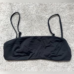 Cute black swimsuit bandeau style top, worn a few times